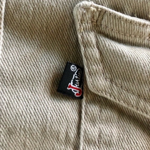 Justin Khaki Work Shirt/Shirt Jacket - Size 2XL (EUC) - Picture 2 of 8